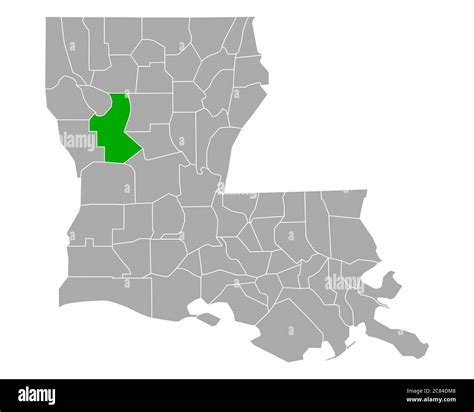 Map of Natchitoches in Louisiana Stock Photo - Alamy