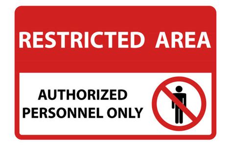 Restricted Area Sign Illustrations, Royalty-Free Vector Graphics & Clip ...