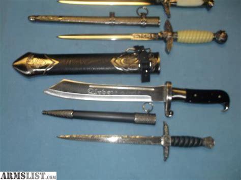 ARMSLIST - For Sale: Lot of 8 German WWII knives daggers reproduction