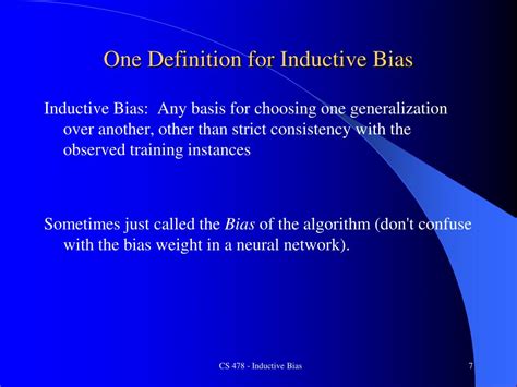 PPT - Inductive Bias: How to generalize on novel data PowerPoint Presentation - ID:2130562