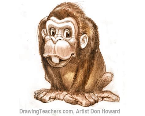 Monkey Cartoon Images Drawing - Infoupdate.org