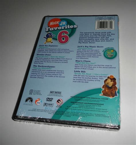 Nick Jr. Favorites Vol. 6 Six Nickelodeon (DVD NEW) Blue's Clues, Dora ...