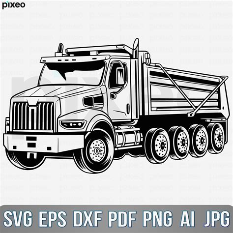 Dump Truck Svg Truck Svg Big Truck Clipart Truck Svg Truck - Etsy Hong Kong