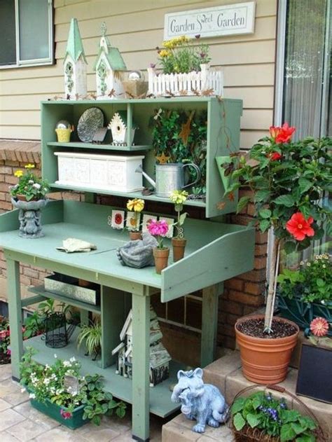 25 Beautiful Potting Bench Design Ideas Creating Convenient Storage and Organization