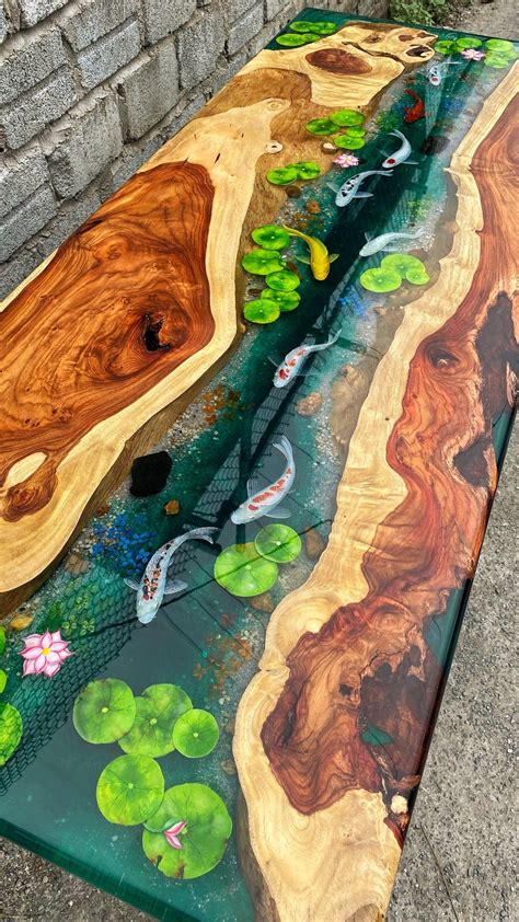 Resin Table Top, Wood Resin Table, Epoxy Resin Table, Epoxy Resin Crafts, Diy Resin Art, Resin ...