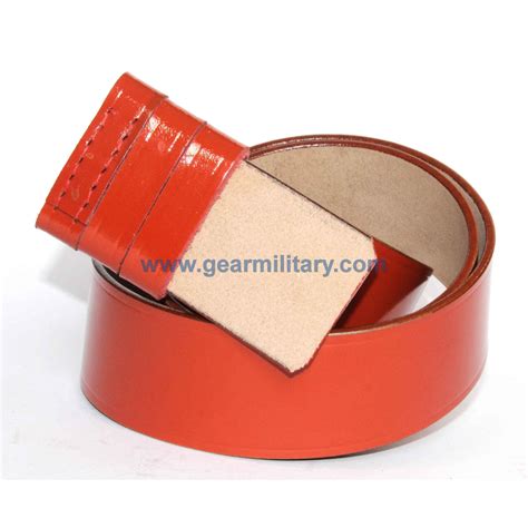 Red Leather Belt – gearmilitary