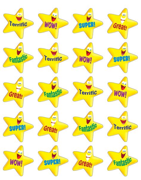 Encouraging Stars Stickers - TCR5126 | Teacher Created Resources