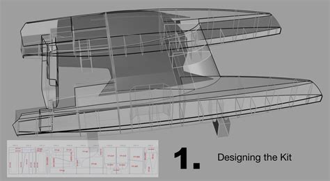 Plan de catamaran en kit ~ Building houdini sailboat