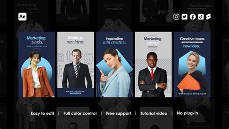 Corporate Business Instagram Stories, Video Templates - Envato Elements