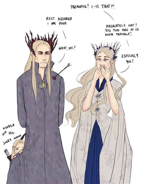 dollyribbon: Thranduil and Legolas getting into... - In The Name of The Light