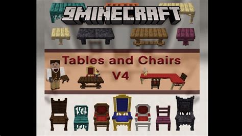 Tables And Chairs Data Pack (1.17.1, 1.16.5) - Tables And Chairs In Minecraft! - Mc-Mod.Net