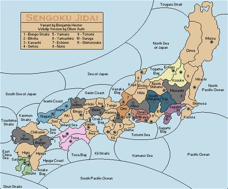 Japanese Feudalism Map