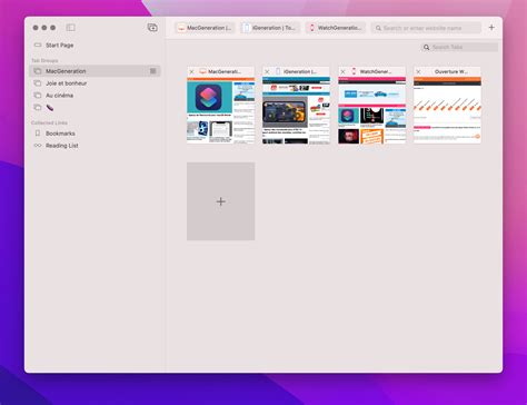 Now experience the new Safari interface in macOS Big Sur