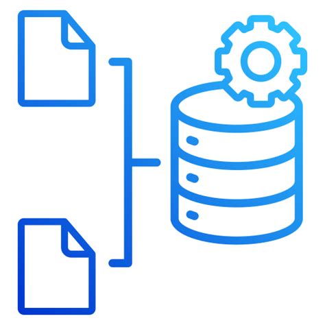 Data integration Generic gradient outline icon