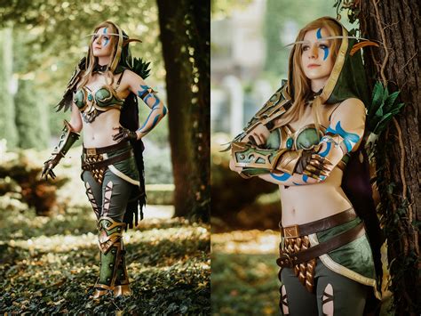 Alleria Warcraft Cosplay Windrunner Elf Mage Archer Bow - Etsy