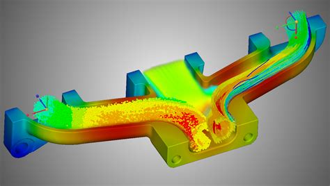 Discovery Live exhaust manifold thermal-fluid with background - ANSYS ...