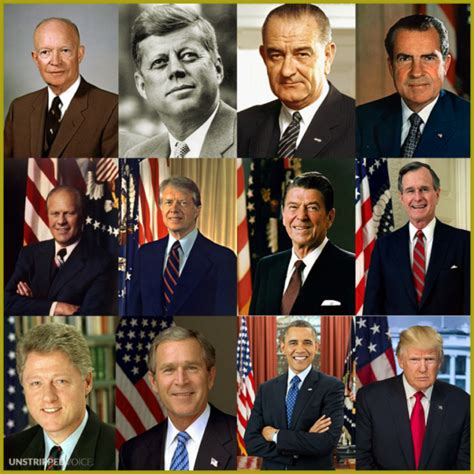 Here's a quick wiki portrait of the last 12 U.S. Presidents