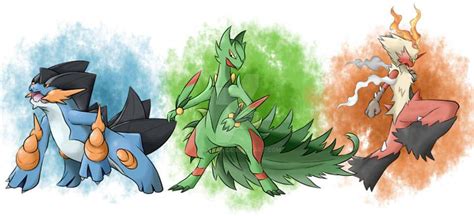 Mega Starters Gen 3 by hftran on DeviantArt