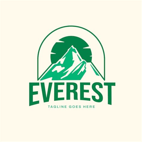 Premium Vector | Hand drawn everest logo design