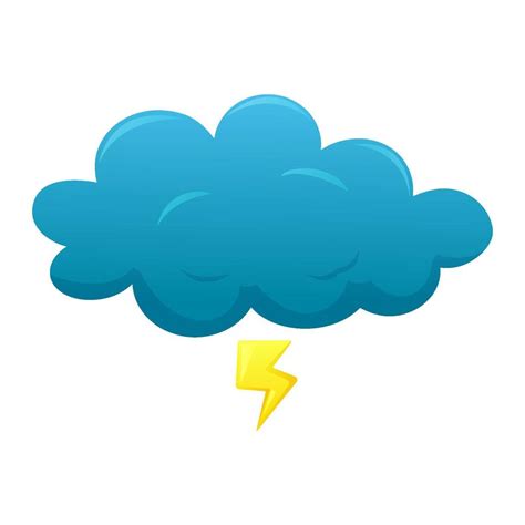 Cartoon weather illustration for kids, web icon. Cute illustration of ...