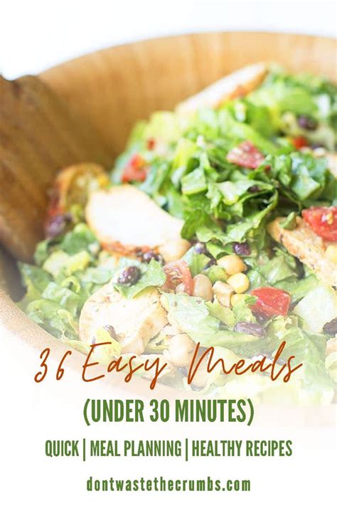 36 Easy Meals (Under 30 Minutes) | Healthy recipes, Cheap healthy meals ...