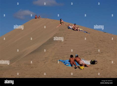 Maspalomas Playa del Inglés Spain Canary Islands Gran Canaria nudism ...