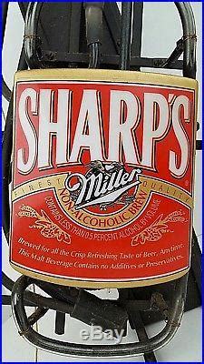 Vintage Miller Beer Sharps Bottle Cap Blowing Off Motion Neon Light ...