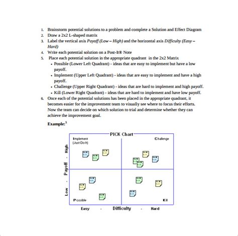 FREE 7+ Sample PICK Chart Templates in PDF | Excel