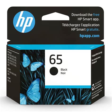 Original HP 65 Black Ink Cartridge | Works with HP AMP 100 Series, HP ...