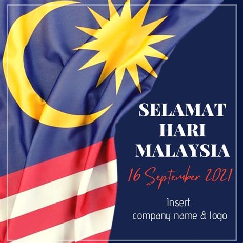 Selamat Hari Malaysia | Poster template, Malaysia, Online greeting cards