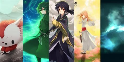 Premium AI Image | Four anime characters from the anime series