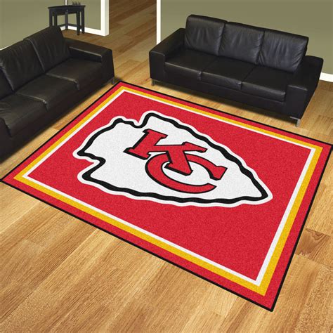 Kansas City Chiefs Area Rug â€“ Nylon 8â€™ x 10â€™