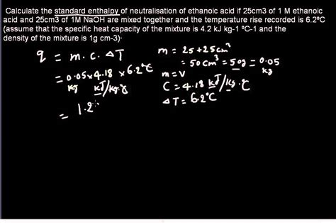 Standard enthalpy of neutralization - YouTube