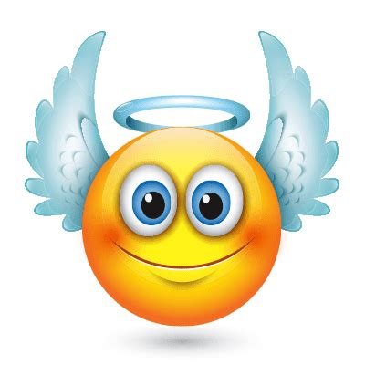 Sweet Angel Smile | Emoji images, Emoji love, Angel emoticon