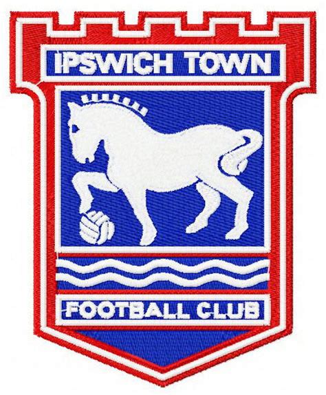 Ipswich Town FC machine embroidery design