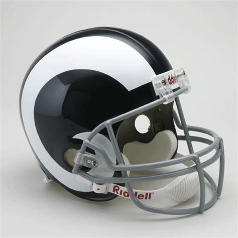 Los Angeles Rams 1965 - 1972 Full Size Replica Throwback Helmet - Vintage NFL Gear | Helmet ...