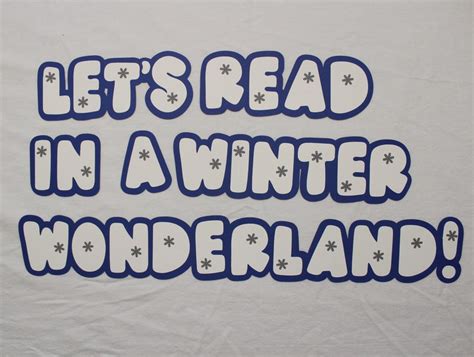 Winter Wonderland Bulletin Board Kit, Reading, School, Library ...