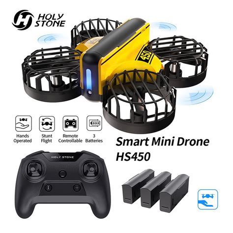 Holy Stone Original Official HS450 Mini Drone, Hand Operated and Remote Control Nano Quadcopter ...