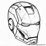 Iron Man Helmet Coloring Pages  Free & Printable sketch template