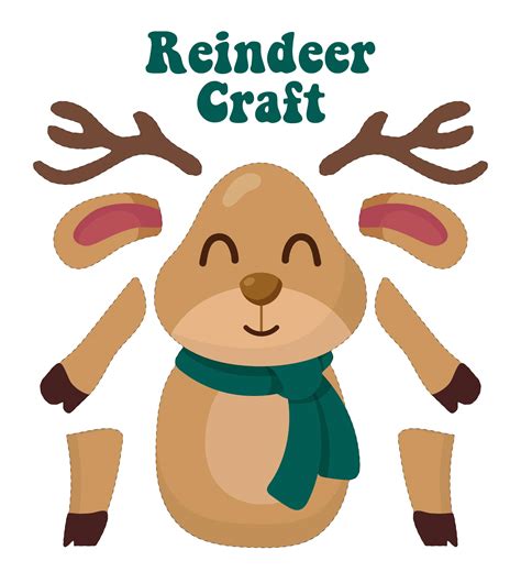 Printable Reindeer Antlers Template - Printable World Holiday