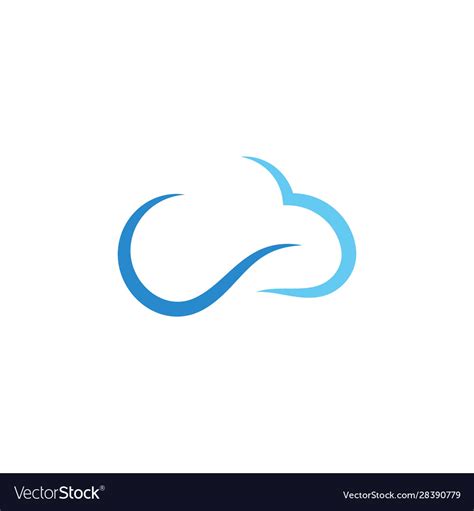 Cloud logo Royalty Free Vector Image - VectorStock