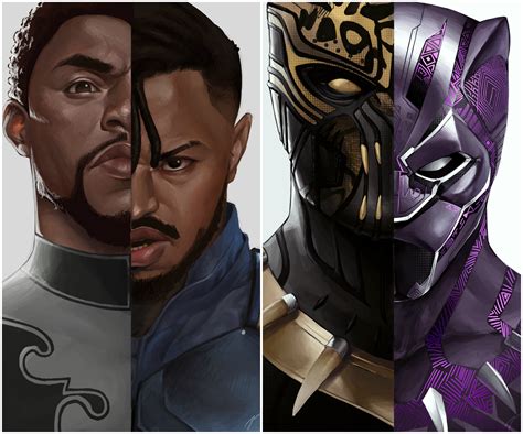 Black Panther vs Killmonger Fan Art. : r/marvelstudios