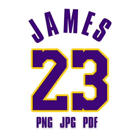 Lebron James 23 Digital Download Jersey Digital Art | Etsy