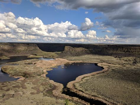 Visited the Grand Coulee today. Here is a shot of Dry Falls and Umatilla Rock. : r/SeattleWA