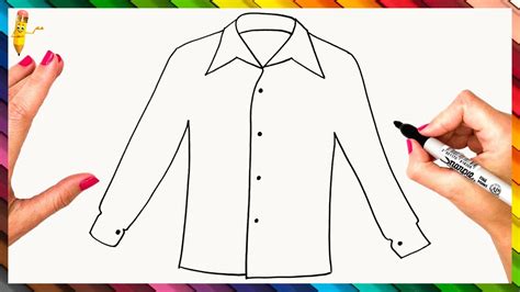 How To Draw A Shirt Step By Step - Shirt Drawing Easy - YouTube