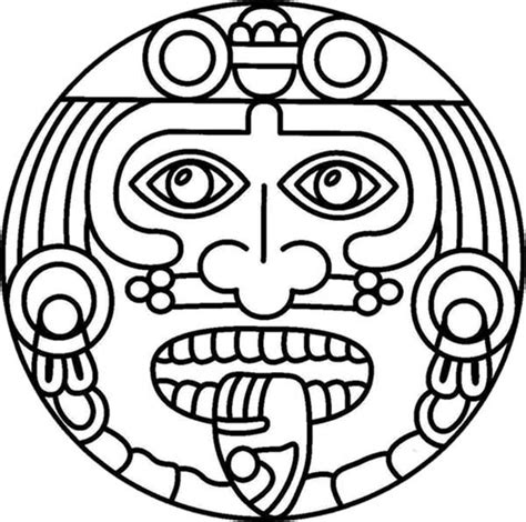 Image result for aztec symbols | Arte para crianças, Arte folclórica, Astecas