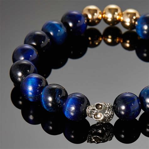 Robiga // Blue Tiger Eye Stone Bracelet - DAPPERMAN - Touch of Modern