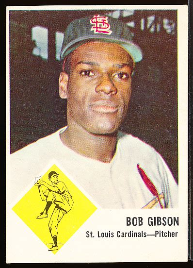 Lot Detail - 1963 Fleer Baseball- #61 Bob Gibson, Cards