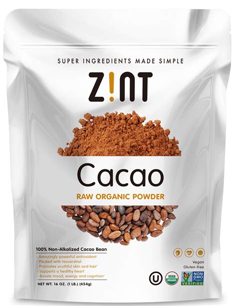 Zint Raw Organic Cacao Powder, 16 Oz. - Walmart.com