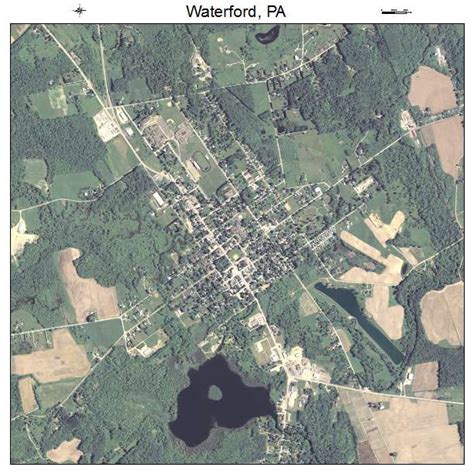 Aerial Photography Map of Waterford, PA Pennsylvania